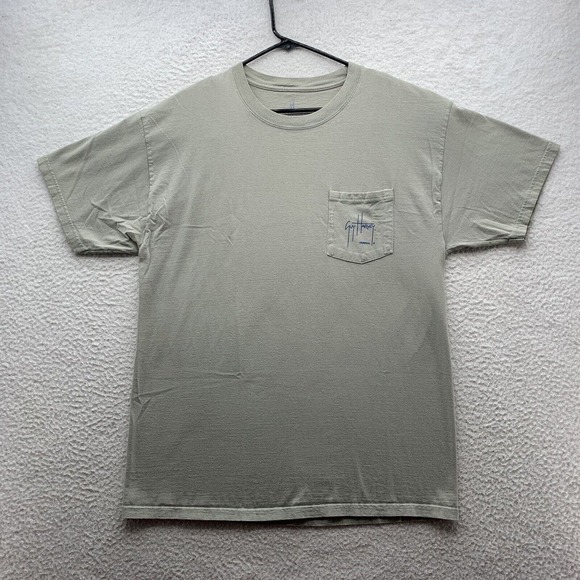 Guy Harvey T-Shirt Mens Large L‎ Marlin Weathered Graphic Fishing Southern Dad - Picture 2 of 12